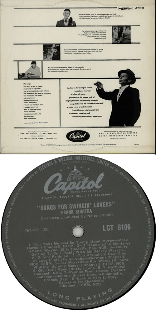 Frank Sinatra Sinatra Swings UK(英)盤LP後期盤 Frank Sinatra – Sinatra Swings – Vinyl (LP, Compilation